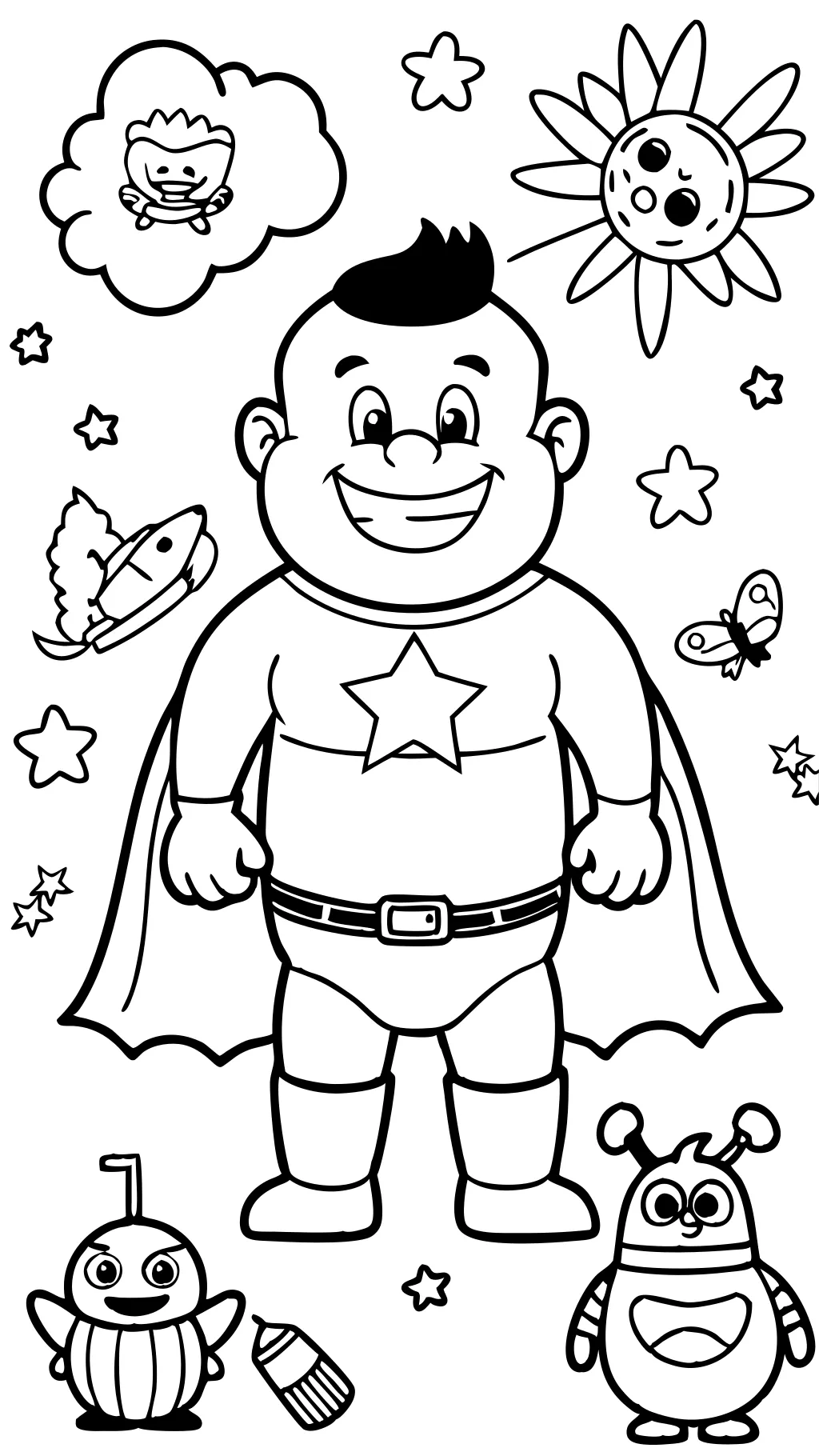 coloring pages captain underpants